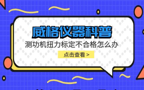 威格儀器-測(cè)功機(jī)扭力標(biāo)定不合格怎么辦插圖